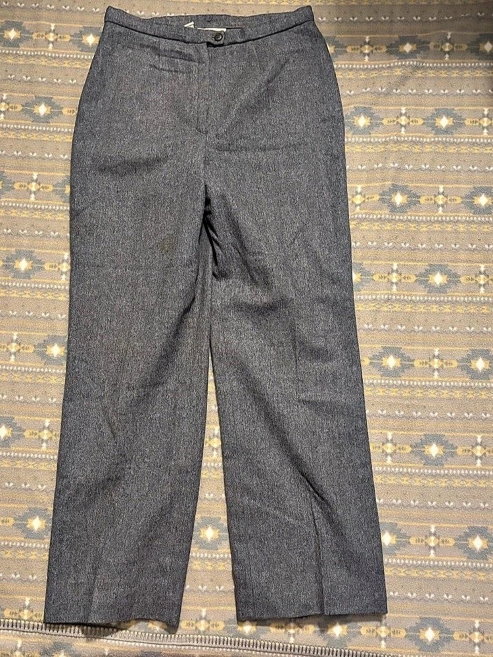 Vintage Pendleton Gray Wool Pants Trousers Size 10